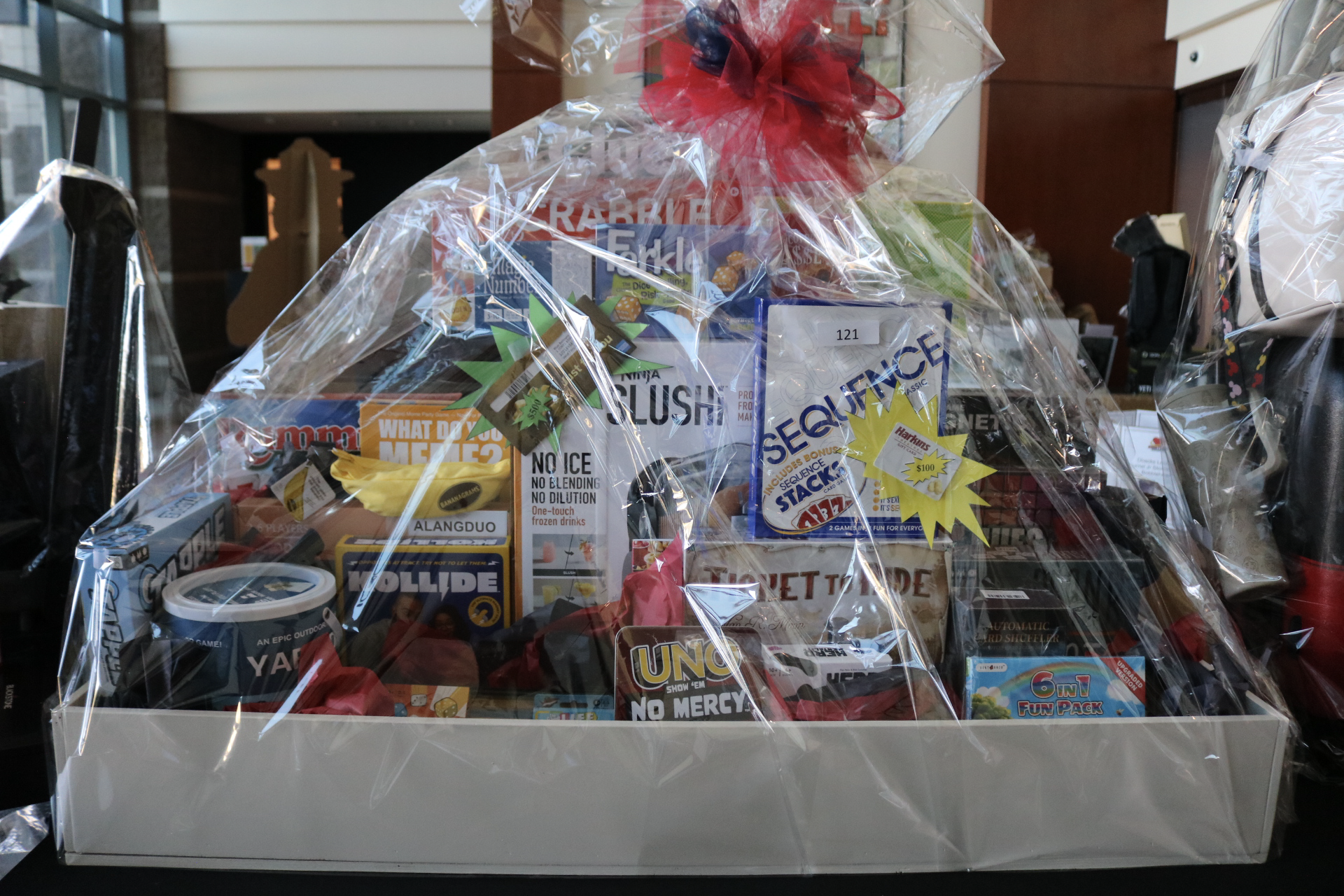 One of many gift baskets available to win in the Caring For Our Own raffle.