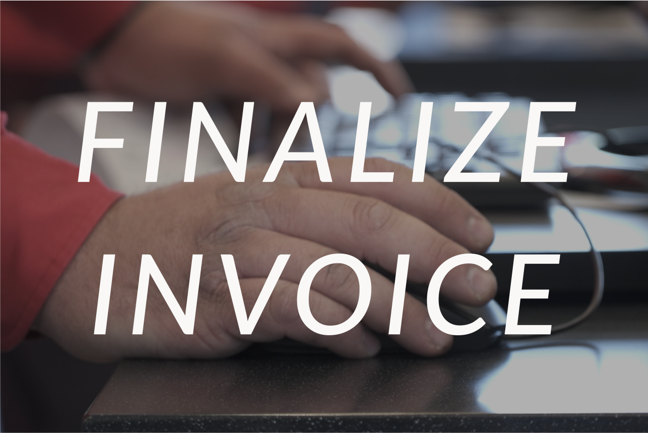 Finalize Invoice